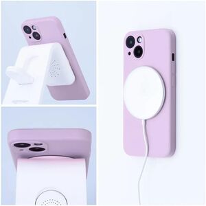 Θήκη SILICONE MAG COVER συμβατή με MagSafe για IPHONE 16e (SE 4 2025) ροζ