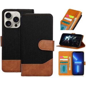 Θήκη Βιβλίου JEANS για IPHONE 16e (SE 4 2025) μαύρο