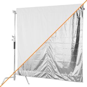 Σημαία στούντιο Aurora Wag Flag 183x183cm Ασημί/Λευκό
