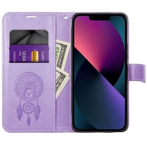 Θήκη βιβλίου MEZZO για XIAOMI Redmi Note 14 PRO 4G ονειροπαγίδα μοβ