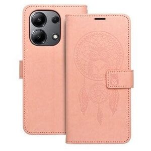Θήκη MEZZO Book για XIAOMI Redmi Note 14 PRO 4G ονειροπαγίδα ροζ χρυσό