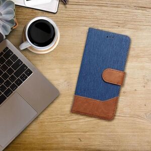 Θήκη JEANS Book για XIAOMI Redmi Note 14 4G (GLOBAL - 164,84mm x 78,15mm x 8,16mm) μπλε