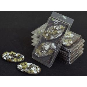 Gamers Grass Gamers Grass: Bases Oval - Winter 90 mm (2 szt.)