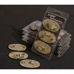 Gamers Grass Gamers Grass: Bases Oval - Arid Steppe 75 mm (3 szt.)