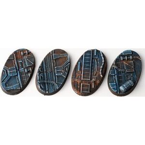 Gamers Grass Gamers Grass: Bases Oval - Spaceship Corridor 60 mm (4 szt.)