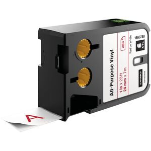 DYMO Ταινία βινυλίου. XTL 24 mm λευκό/κόκκινο.