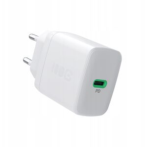 Φορτιστής τοίχου Greencell PowerSource Solo30 Λευκός 30W USB-C Power Delivery