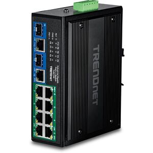 TRENDnet 10-Port Βιομηχανικός Gigabit 400W PoE++ DIN-Rail Διακόπτης