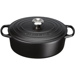 Le Creuset Signature Κατσαρόλα οβάλ 29 εκ. μαύρο