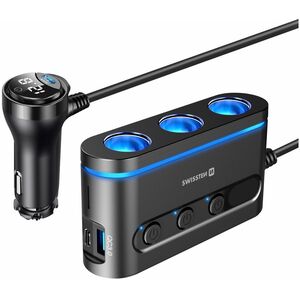Φορτιστής αυτοκινήτου Swissten 2x USB-C PD / 1x USB-A QA 3.0 / 3x CL