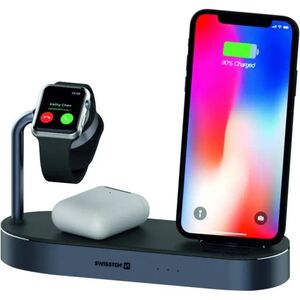 Σταθμός φόρτισης Swistten 4in1 MFI Wireless 45W για Apple iPhone / iPod / Apple Watch