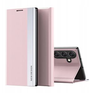 Θήκη Sleep Case Pro για Samsung Galaxy S25 Edge με καπάκι και βάση - ροζ