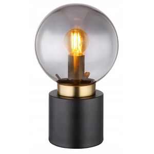 Επιτραπέζιο φωτιστικό GLOBO MARKA, 1xE14, 25W, 230V, καλώδιο 1.5m, μέταλλο, μαύρο χρώμα, o15x24.5cm