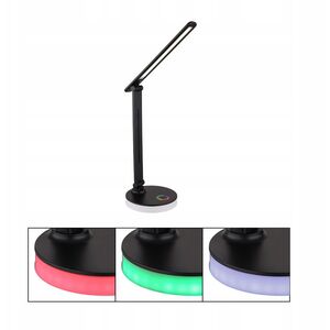 LED επιτραπέζιο φωτιστικό GLOBO GERALDO, 5W+2W RGB, CCT 2700/4000/6500K, 582lm, DIM, μαύρο.