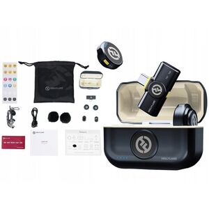 Hollyland Lark M2 USB-C - Wireless Lavalier Microphone with USB-CPlug (Duo,Shine Charcoal)