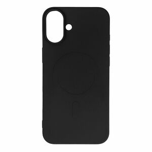 Θήκη Liquid Silicone Case με MagSafe για iPhone 16e - μαύρο