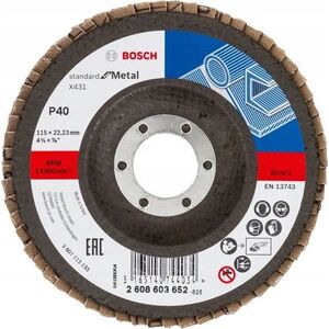 TARCZ/LISTK,X431WYG, 115x22.23mm, G40