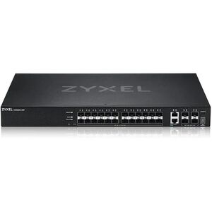 ZyXEL XGS2220 Series XGS2220-30F - Switch - L3-Zugang, NebulaFLEX Cloud - managed - 24 x 100/1000 Base-X + 6 x 10 Gigabit (Uplink) - Desktop, an Rack montierbar