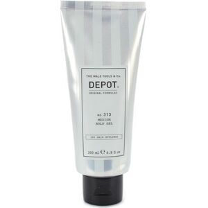 Depot, 300 Hair Stylings No. 313, UV Φίλτρο, Gel Μαλλιών, Ορισμός & Έλεγχος, Μέτριο Κράτημα, 200 ml Για Άνδρες