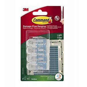 3M Command Outdoor Light Clips 17017Clr-Awc