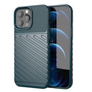 Θήκη Thunder ελαστική θωρακισμένη θήκη κάλυμμα iPhone 13 Pro Max πράσινο