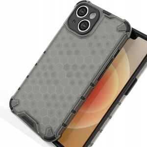 Θήκη Honeycomb iPhone 14 θωρακισμένη υβριδική μαύρη θήκη