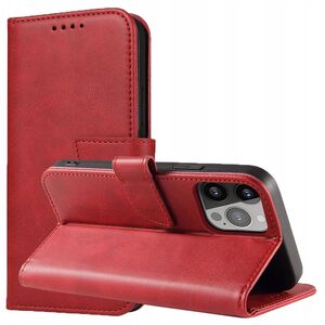 Θήκη Magnet Case Samsung Galaxy S23+ με καπάκι πορτοφόλι βάση κόκκινη