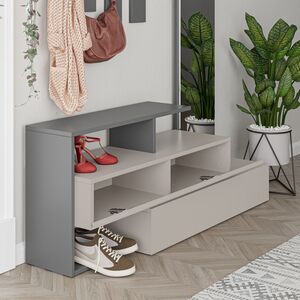 Σετ εισόδου Kalune Design 855, 137 cm, γκρι/μπεζ χρώμα