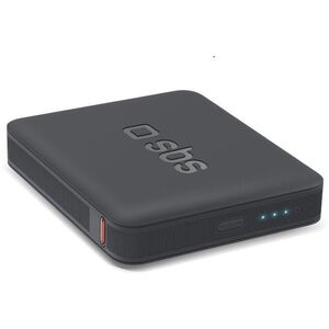 Φορητός φορτιστής υψηλής πυκνότητας SBS 5000 mAh, 5000 mAh, Λιθίου Πολυμερούς (LiPo), Smart IC, 3.85 V, 10 W, Μαύρο