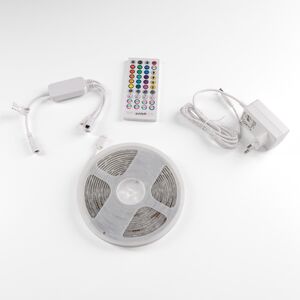 Σετ ταινίας LED Avide, IP65, 150LED, RGB, 16W, ελεγκτής μουσικής, χρονοδιακόπτης, με τηλεχειριστήριο, 5m