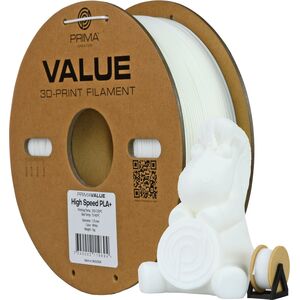 PLA+ Υψηλής Ταχύτητας νήμα PrimaValue για εκτυπωτή 3D, 1.75 mm, λευκό
