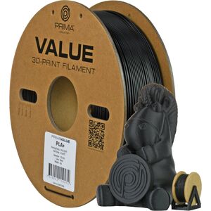 Νήμα PrimaValue PLA+ για εκτυπωτή 3D, 1.75 mm, μαύρο