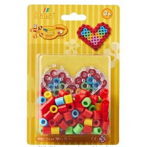 Χάντρες Hama maxi & πλάκα καρδιά σε μικρή συσκευασία