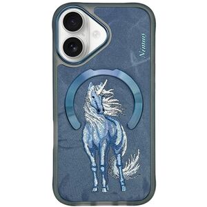 Etui Nimmy Magnetic Fantasy Animal       MagSafe do iPhone 16 niebieski