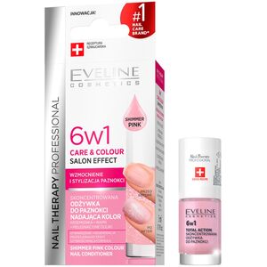 Eveline Care & Colour Nail Therapy Skoncentrowana Odżywka do Paznokci Nadająca Kolor 6w1 5ml Pink (02)