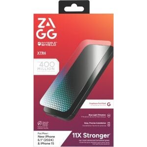 Zagg International ZAGG InvisibleShield Glass XTR4 - szkło ochronne z grafenem i filtrem światła niebieskiego do iPhone 15/16