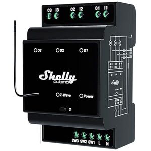 Shelly Relais "Wave" Hutschiene Pro 3 Relais max. 48 A 3 Phasen 3x 16A Z-Wave