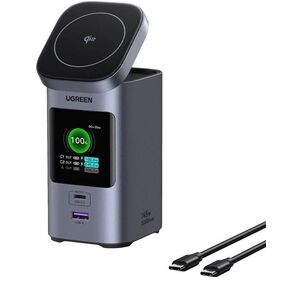 Ładowarka indukcyjna 2w1 / Powerbank Ugreen Nexode 20000mAh, 145W, Qi2, 2x USB-C, USB