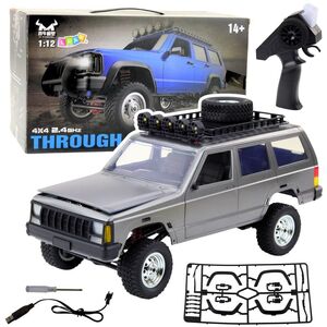 Samochód Terenowy MN78 Zdalnie Sterowany RC Napęd 4x4 Srebrny 1:12 LEAN Toys
