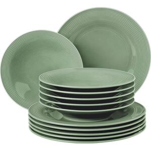 Serwis obiadowy dla 6 osób eukaliptusowy - porcelana Seltmann