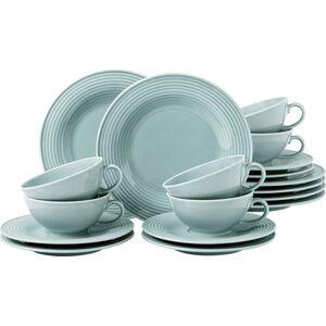 Serwis do herbaty dla 6 osób błekitny - porcelana Seltmann