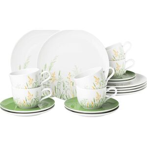 Serwis kawowy z porcelany dla 6 osób biały - Seltmann