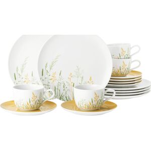 Serwis kawowy dla 6 osób biały - porcelana Seltmann