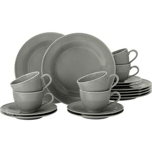 Serwis kawowy dla 6 osób c. szary - porcelana Seltmann