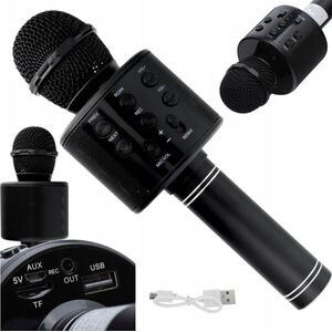 Mikrofon OEM Mikrofon multimedialny karaoke CR58 czarny