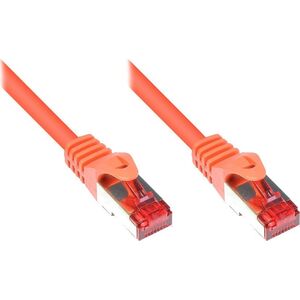 Good Connections RNS Patch Cable with Rastnasenschutz, Cat. 6, S/FTP, PiMF, PVC, 250MHz, orange, 3m, Good Connections (8060- 030O)