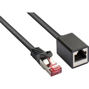Good Connections RNS Patch cable extension with latch protection, Cat. 6, S/FTP, PiMF, PVC, 250MHz, OFC, CU, black, 3m, Good Connections (8063VR- 030S)