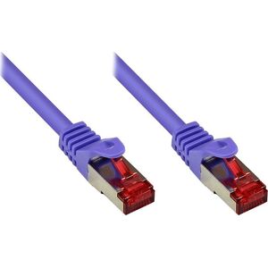 Good Connections RNS Patch Cable with Rastnasenschutz, Cat. 6, S/FTP, PiMF, PVC, 250MHz, violet, 0,5m, Good Connections (8060- 005V)