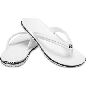 Japonki męskie Crocs Crocs Crocband Flip białe 11033 100