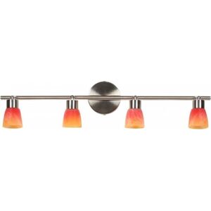 Lampa sufitowa Candellux LAMPA DROPS LISTWA 4x40W G9 NIKIEL MAT RAINBOW (94-07394) Candellux
